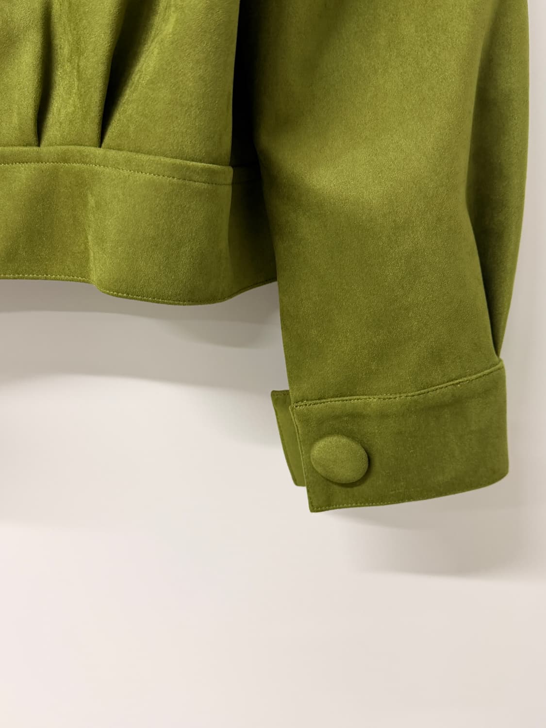 Spoii 스웨이드 그린 숏 자켓(새상품) 상품이미지3