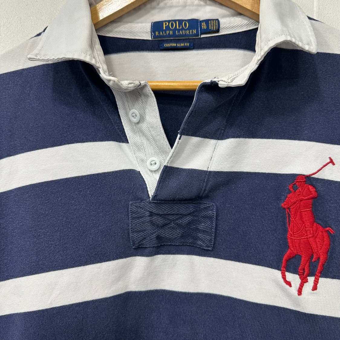 폴로 스트라이프 빅포니 럭비티 상품이미지2