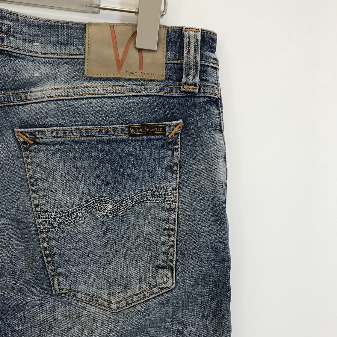 누디진 타이트롱존 스티안 레플리카 청바지 [31인치] 상품이미지4
