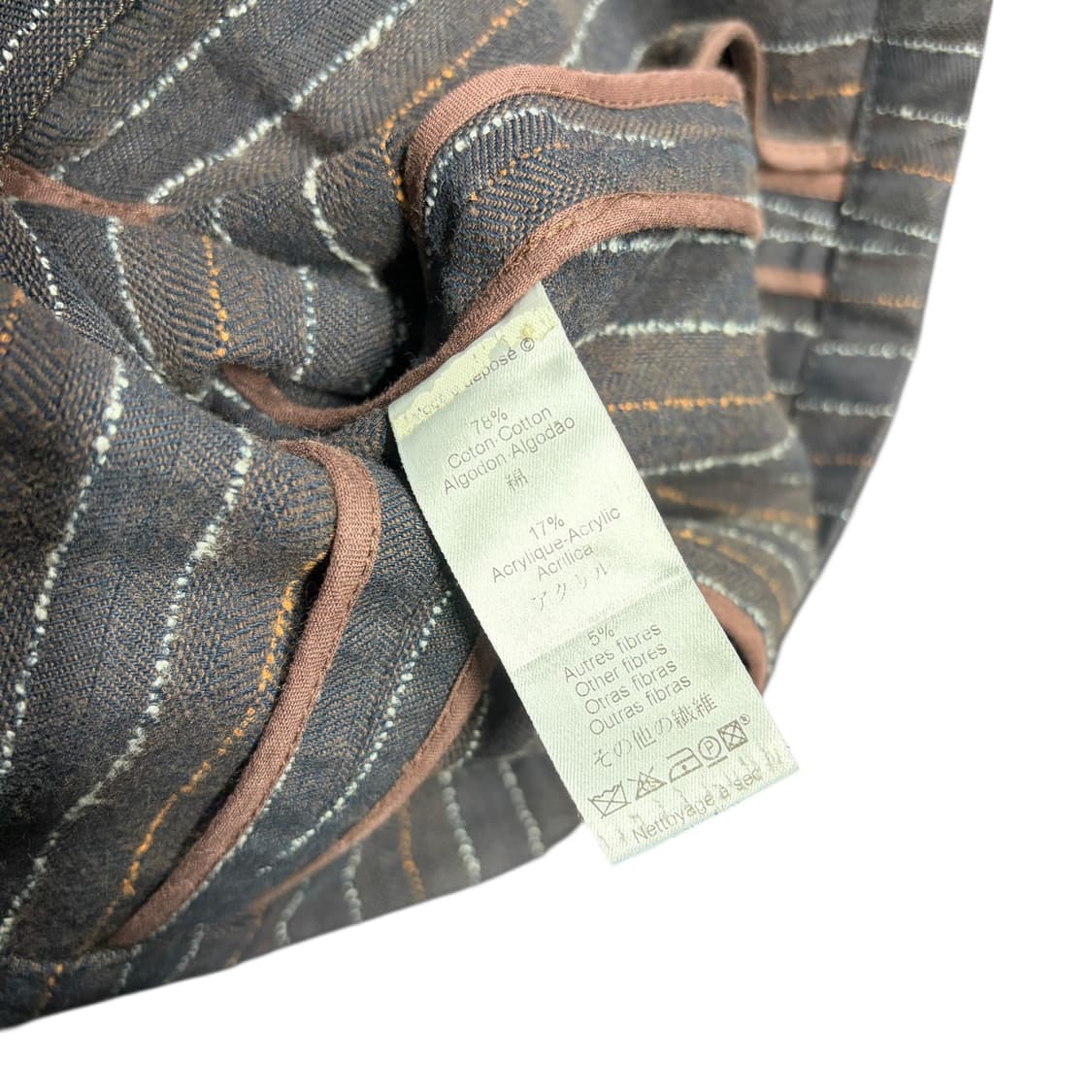 겐조 쓰리 버튼 스트라이프 플라워 자수 블레이저 자켓 상품이미지5