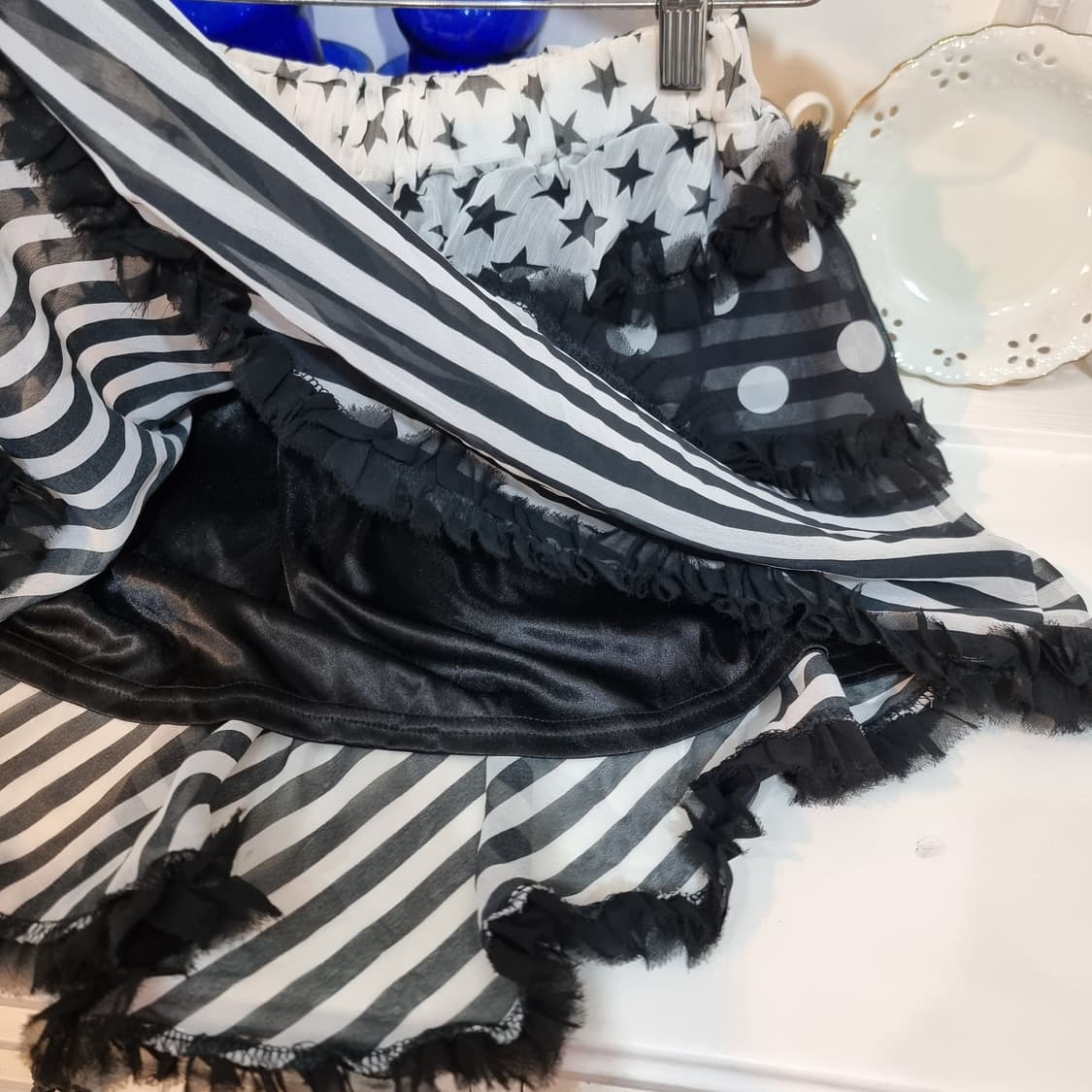 LISTEN FLAVOR(리슨 플레이버) 하라주쿠 믹스 프릴 스커트 상품이미지5