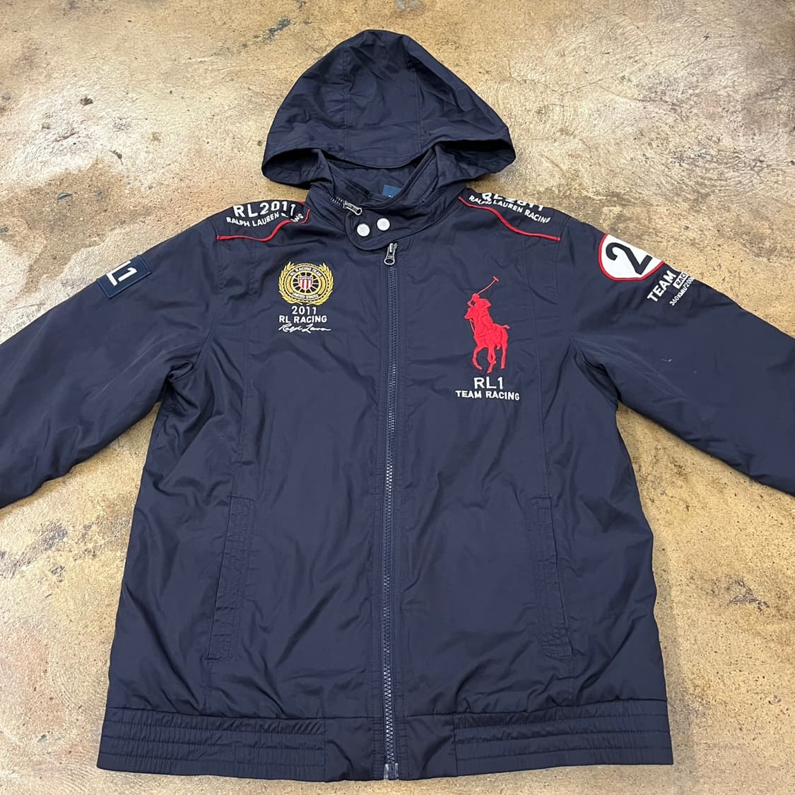 폴로 랄프로렌 네이비 레이싱 후드 자켓 상품이미지3