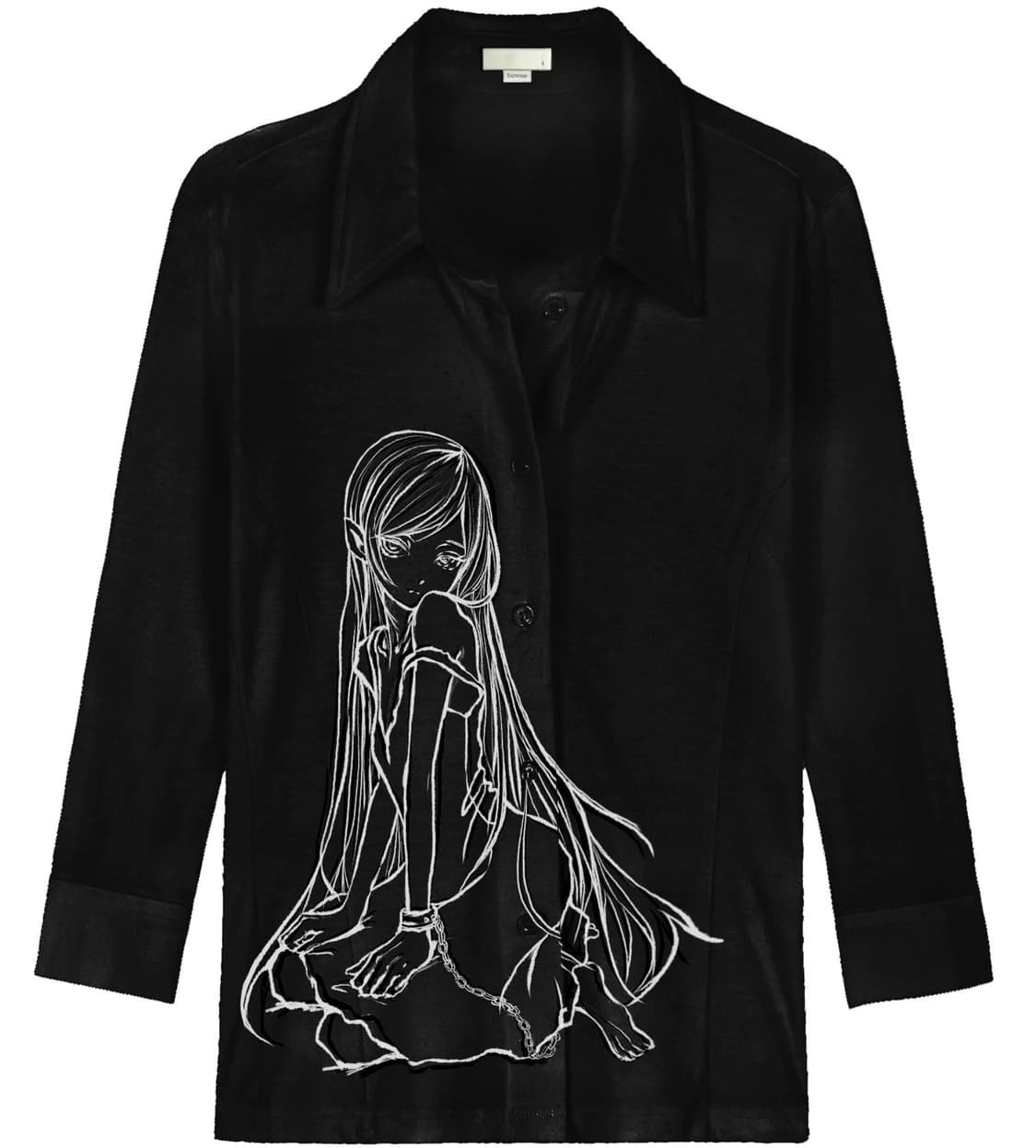 bonnae 본네 Three-quarter sleeve shirt 상품이미지1