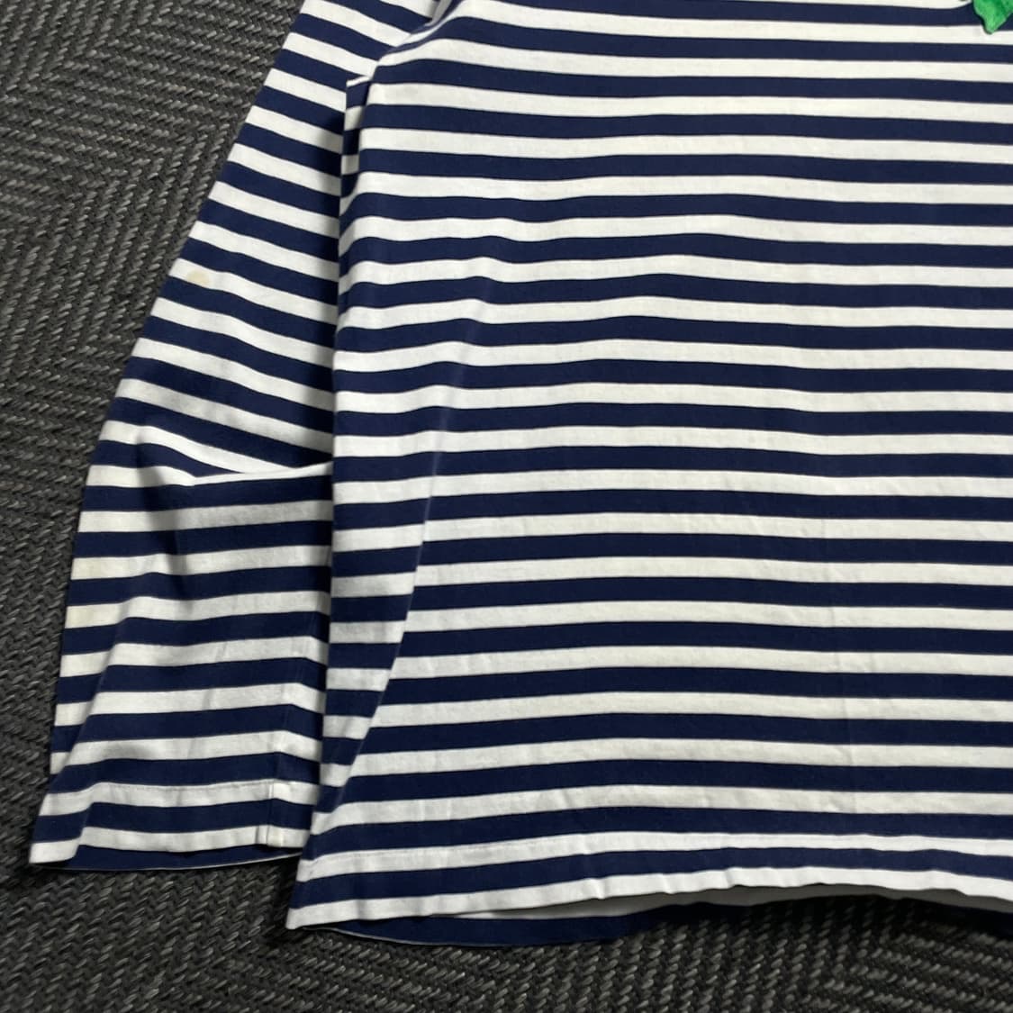 꼼데가르송 스트라이프 그린 와펜 긴팔 티셔츠o 4592 상품이미지3