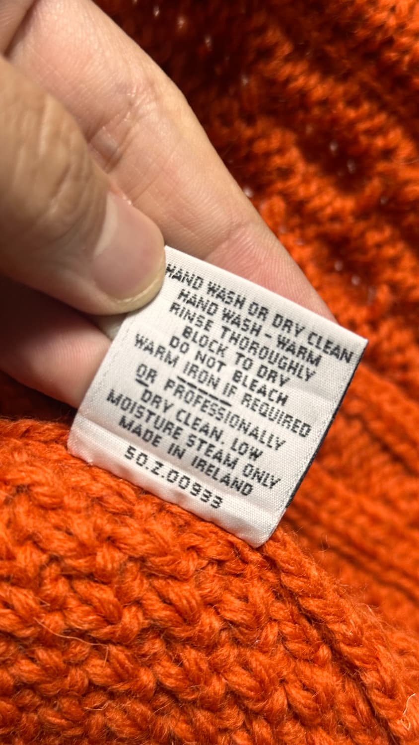 존몰리 오렌지 숄칼라 가디건 xl(105) 상품이미지4