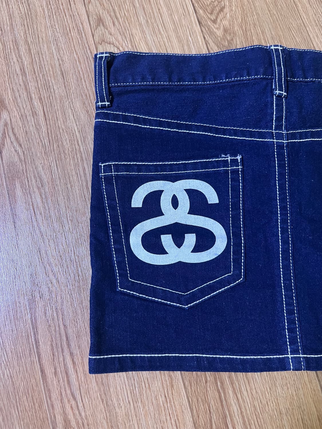 스투시 더블 링크 데님 스커트 상품이미지1