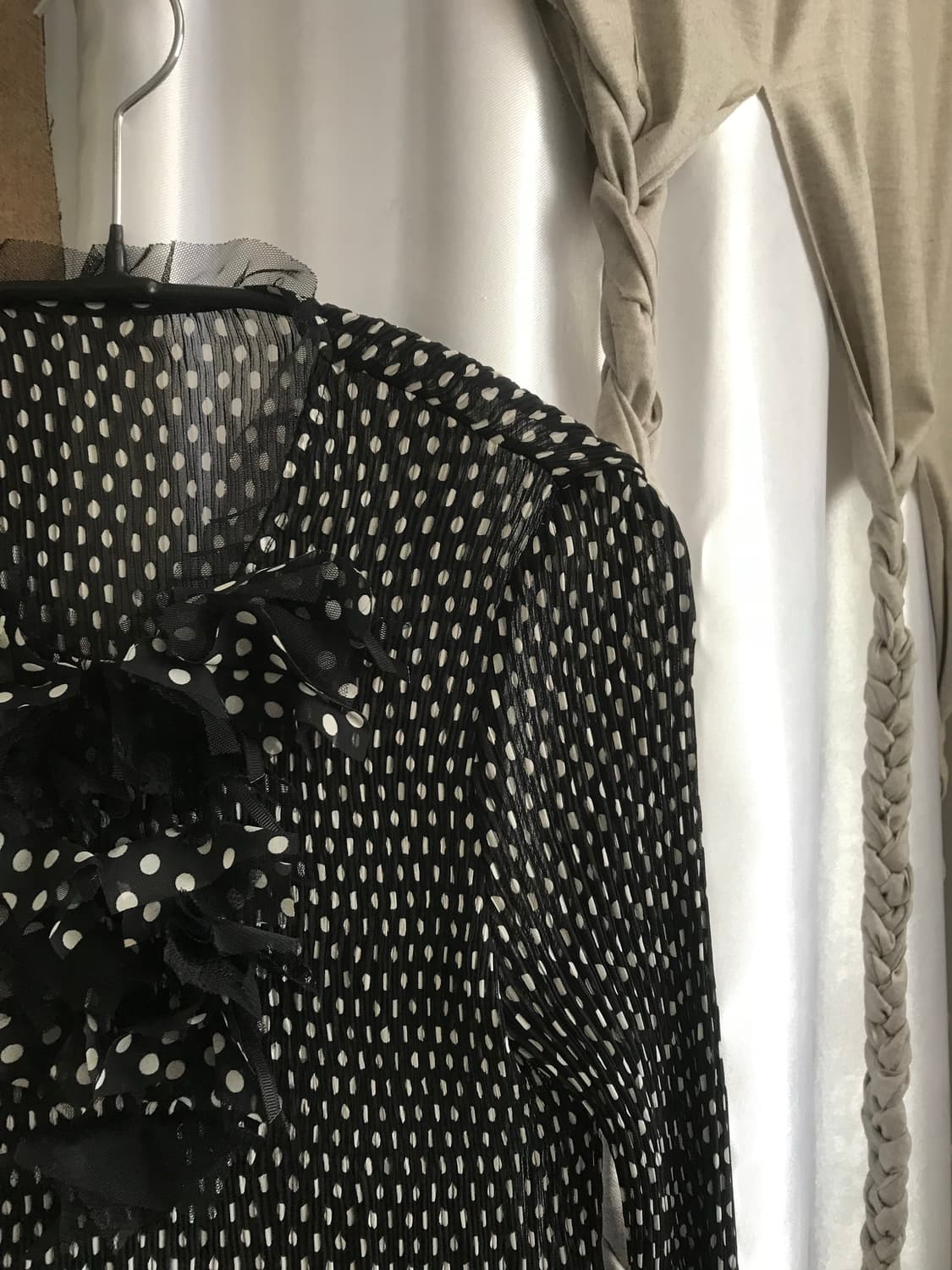vintage dot pattern pleats top 상품이미지8