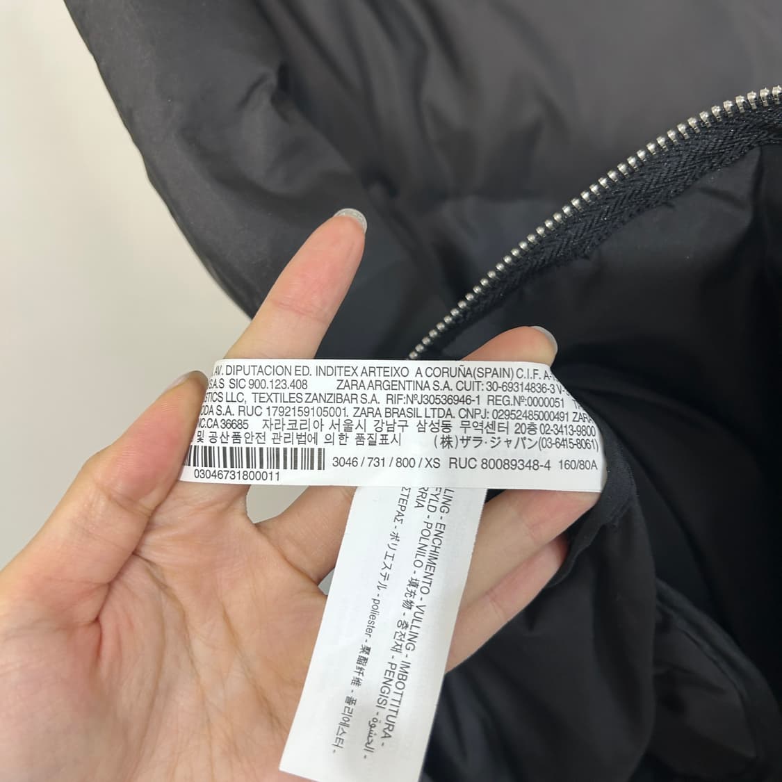 자라 여성 롱 패딩조끼 55 상품이미지4