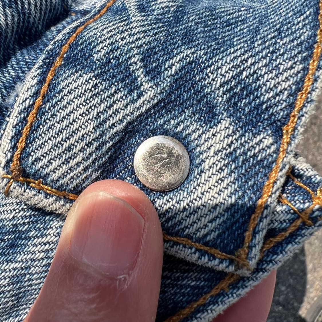 90‘s USA 리바이스 70506 데님 트러커 자켓 상품이미지6