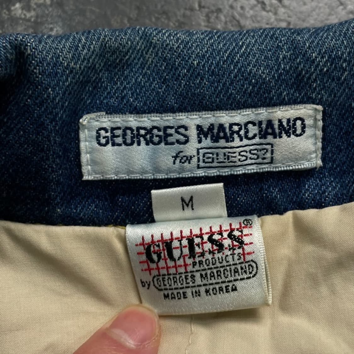 95-100 조르주 마르치아노 빈티지 게스 청자켓 상품이미지3