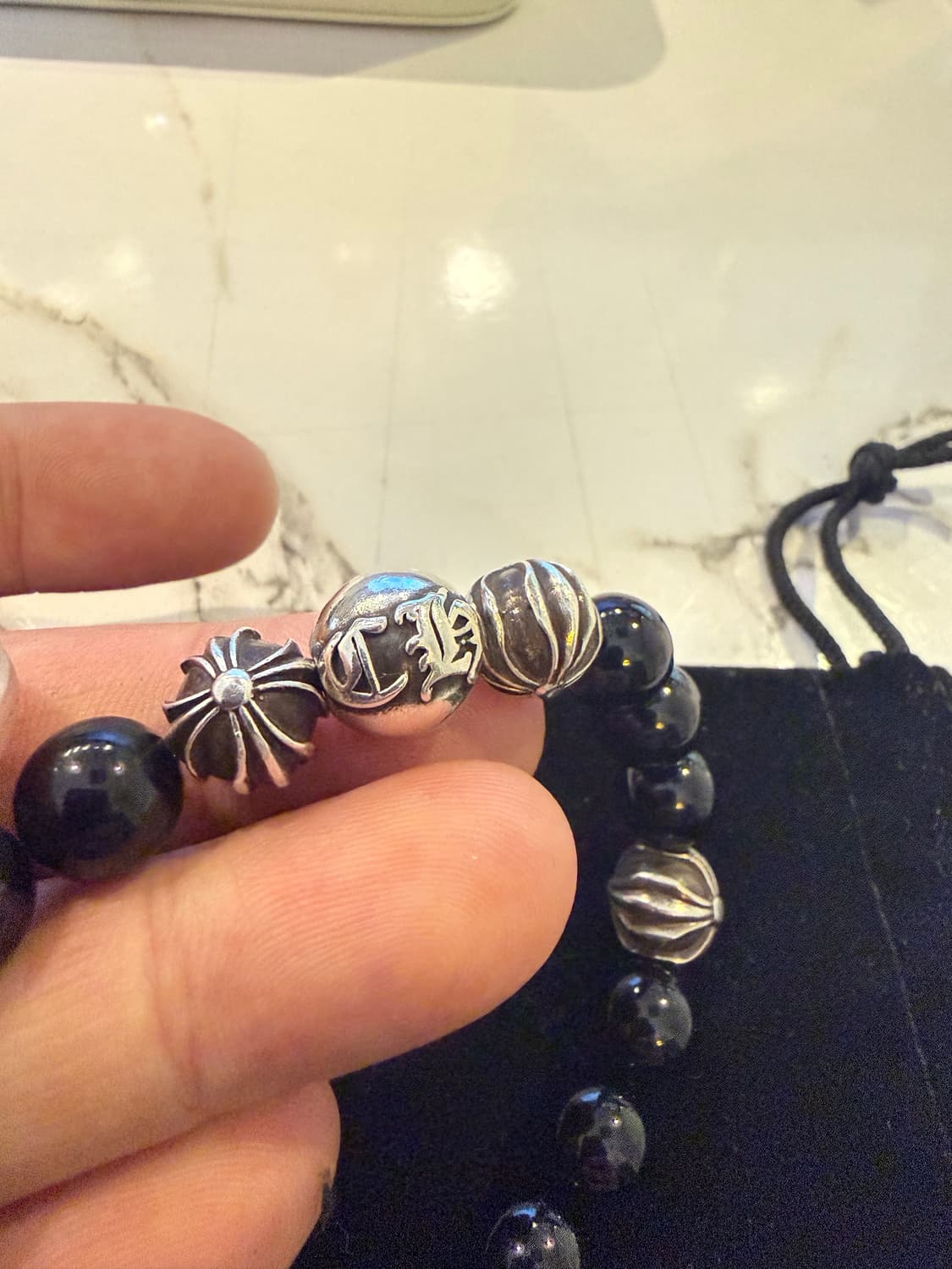 크롬하츠 10MM 8볼 비즈팔찌 상품이미지2