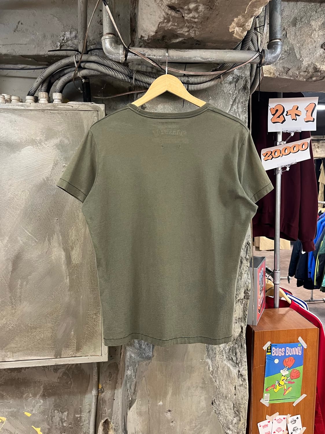 디젤 레터링 반팔티 카키 L #csz3482 상품이미지2