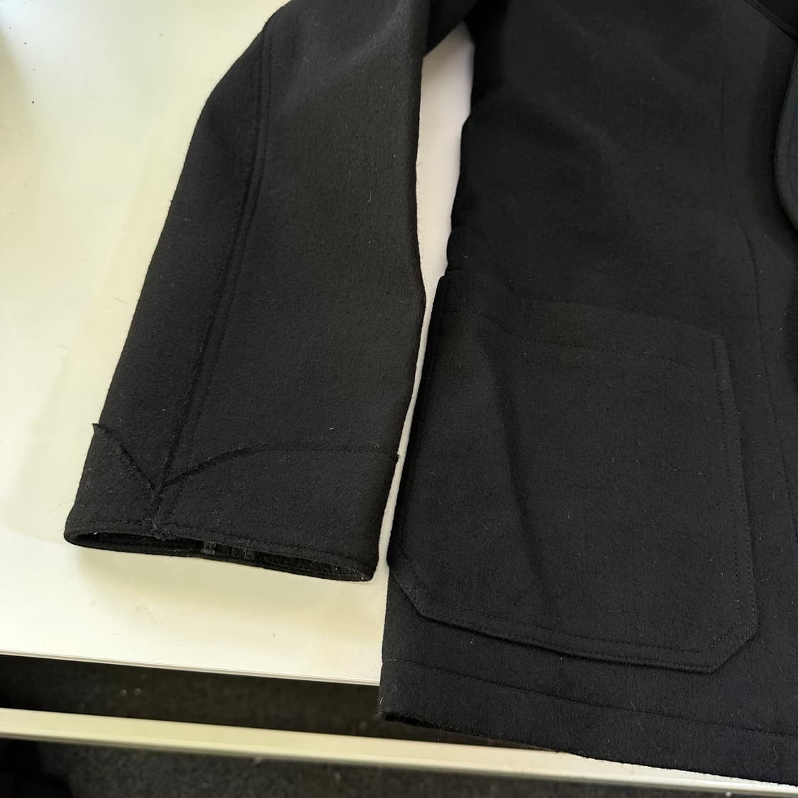 95 엔할리우드 N HOLLYWOOD 블랙 라나울 자켓 상품이미지2