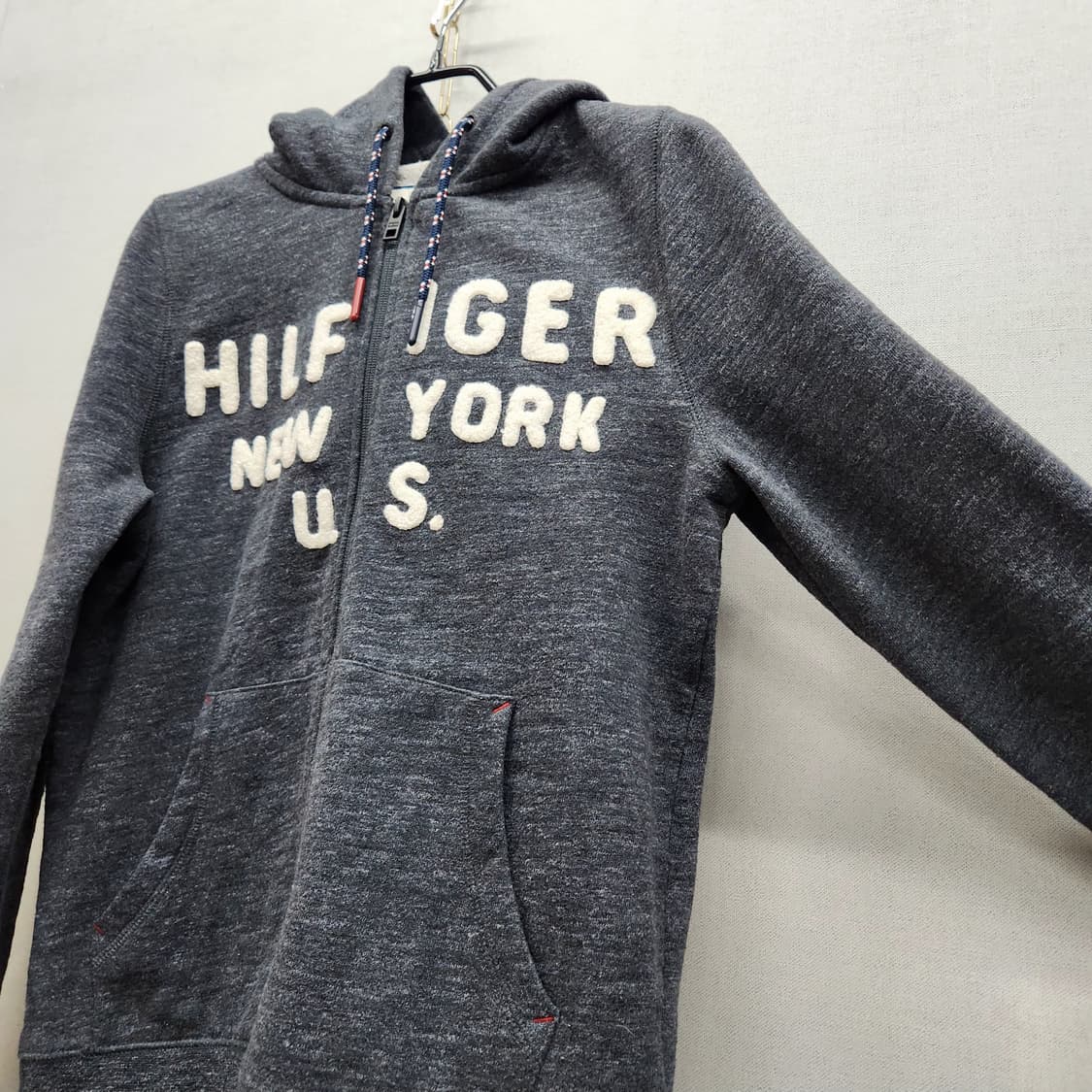 타미힐피거 데님 스펠로고 후드집업 S(S) 상품이미지3