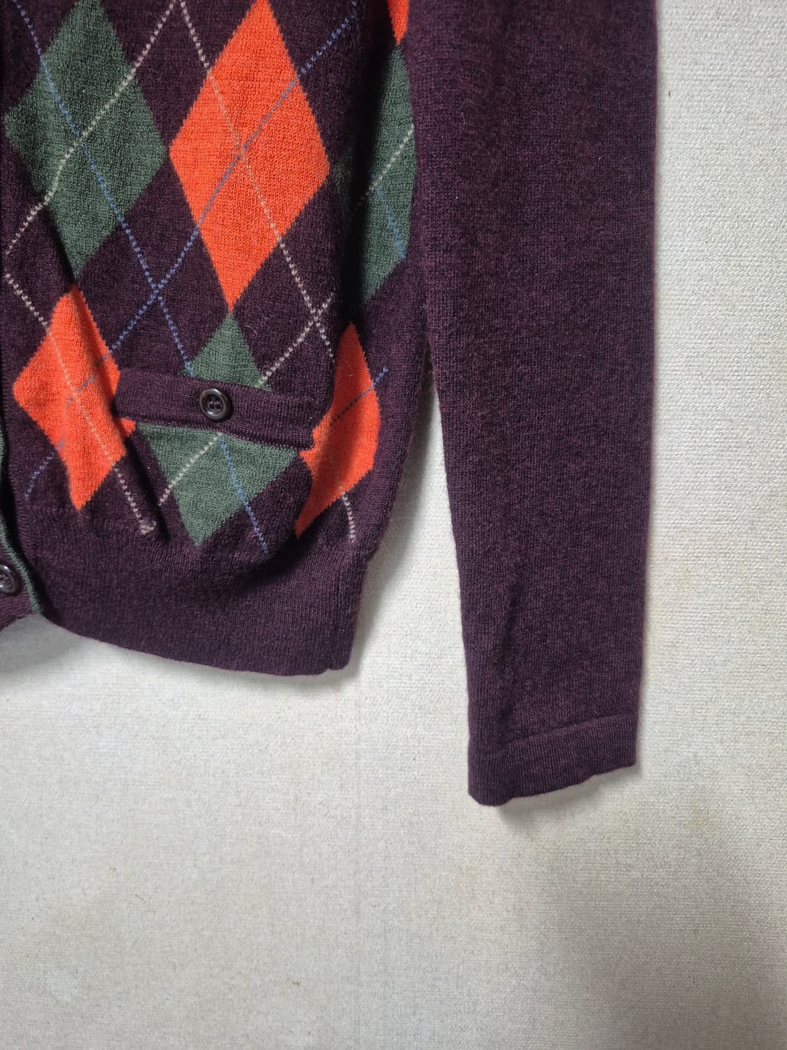 헤지스 아가일 패턴 가디건 상품이미지4