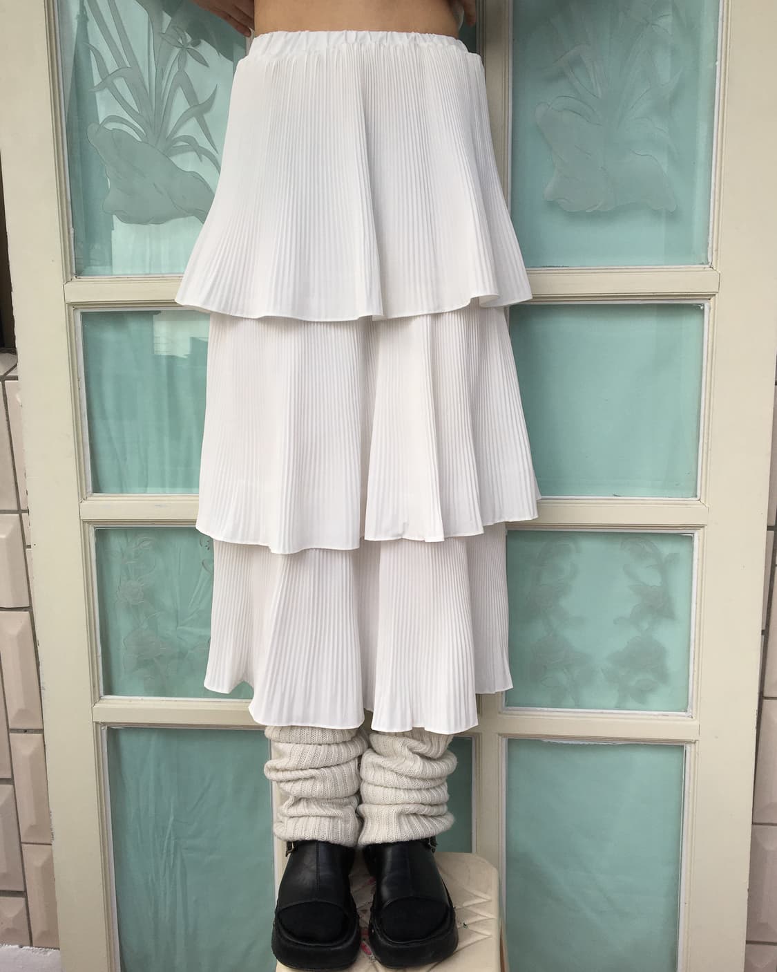 Pleats layer long skirt 상품이미지4