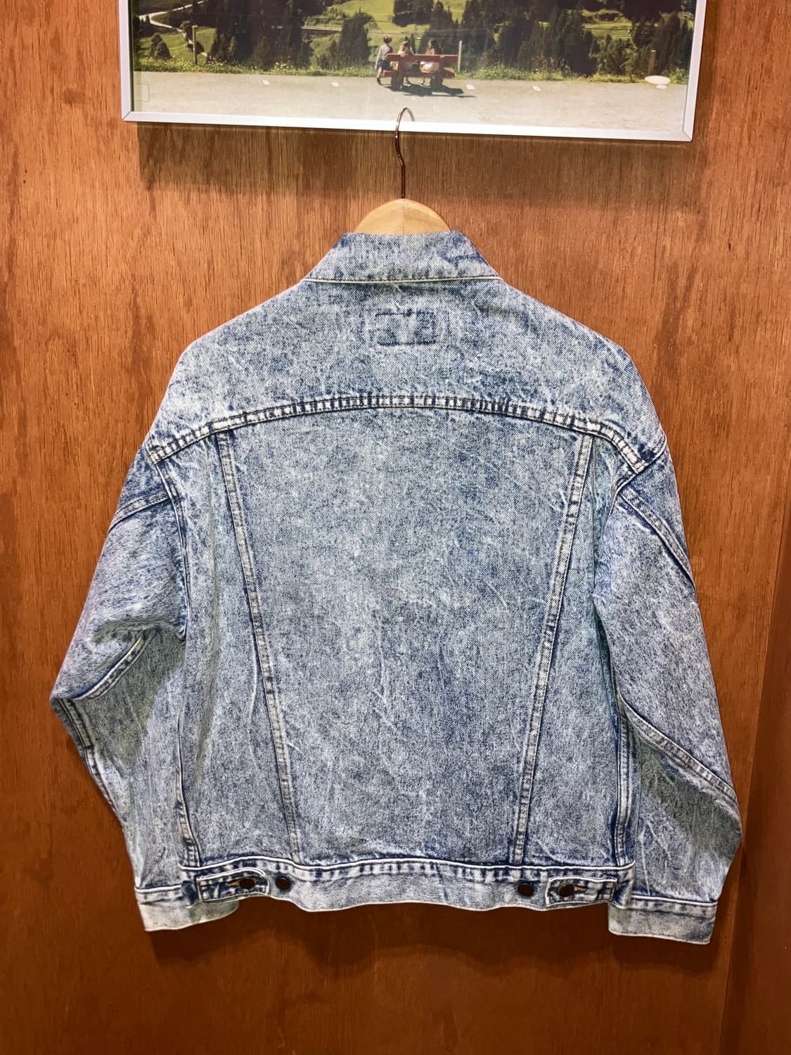 (M) 80~90s Levi's 리바이스 워싱 트러커 데님 자켓 상품이미지4