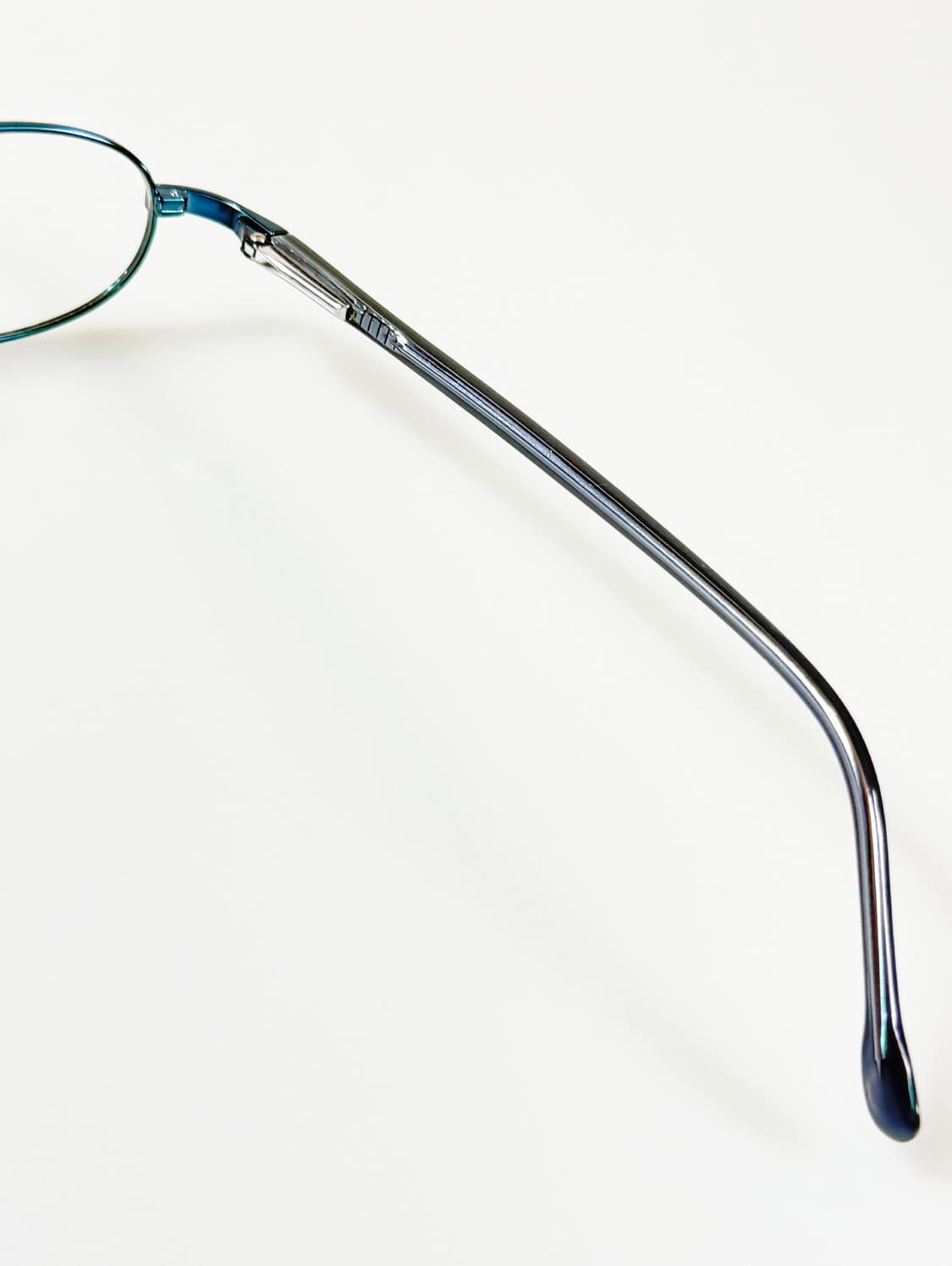 90s CHEVIGNON 블루 메탈 슬림 오벌 빈티지 안경 상품이미지7