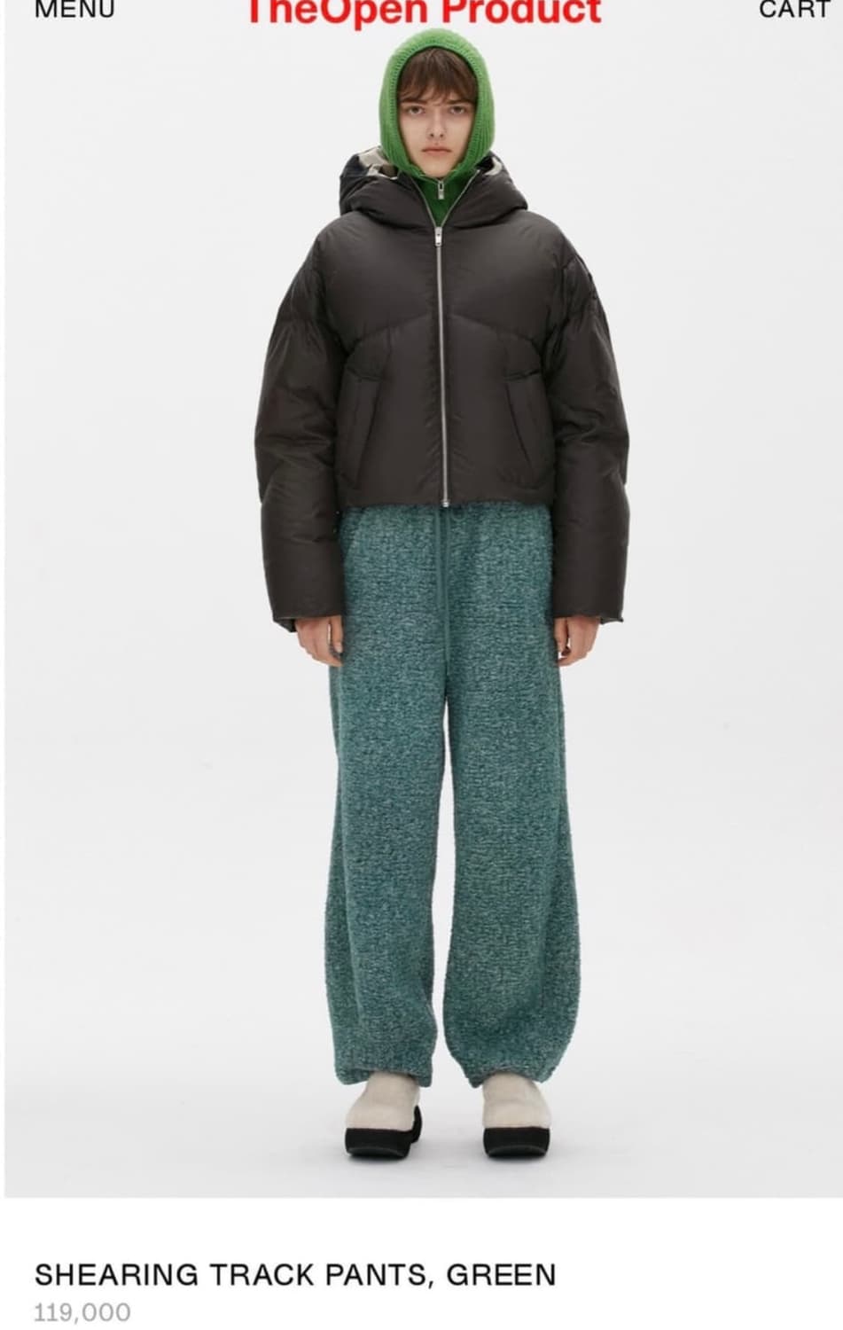Theopenproduct 더오픈프로덕트 현 openyy 시어링팬츠 상품이미지1