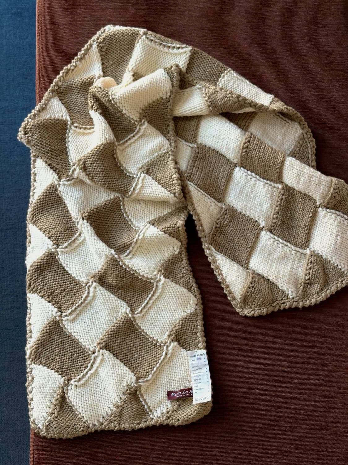 Italy made design pattern knit muffler 상품이미지6