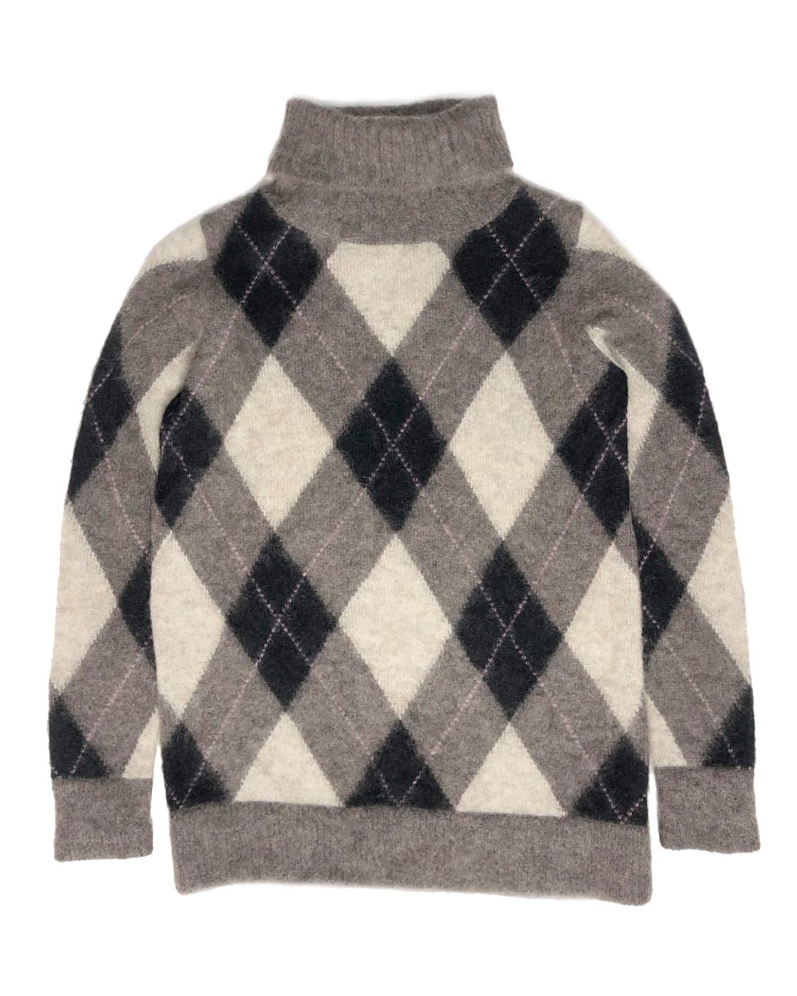 Vintage 알파카+모헤어 아가일 니트  상품이미지1