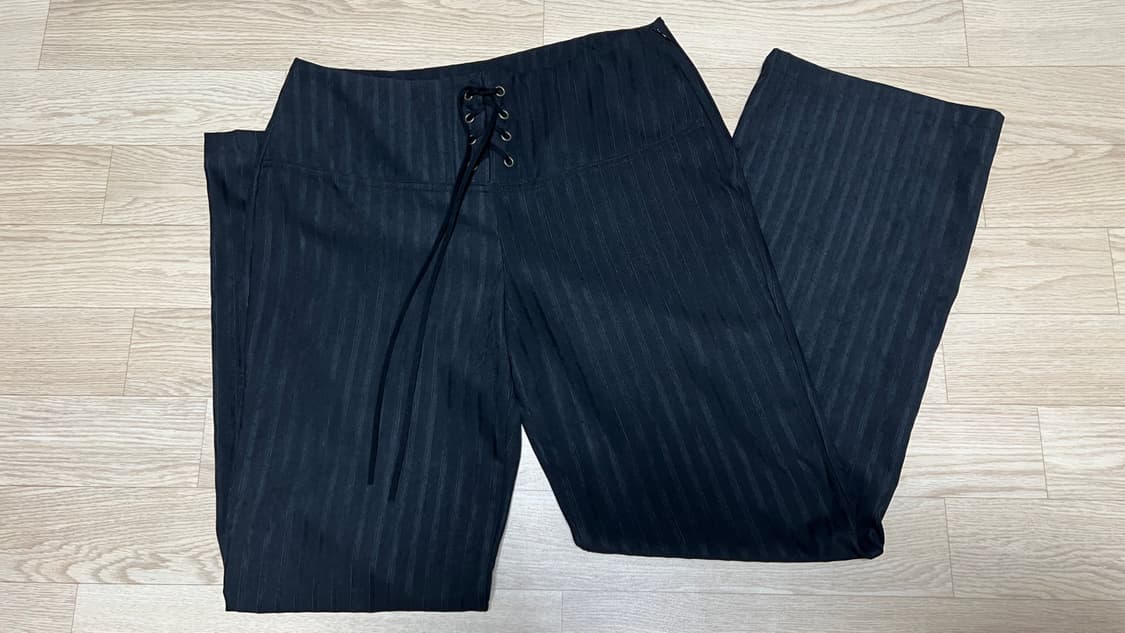 쉬이즈큐트 아일렛 팬츠 블랙 상품이미지2