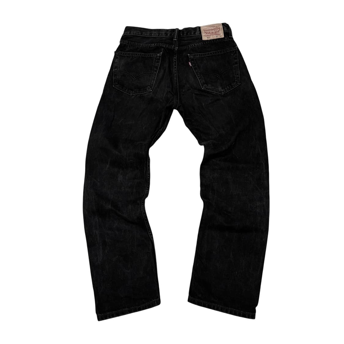 리바이스 505 흑청 데님 워싱진 상품이미지2