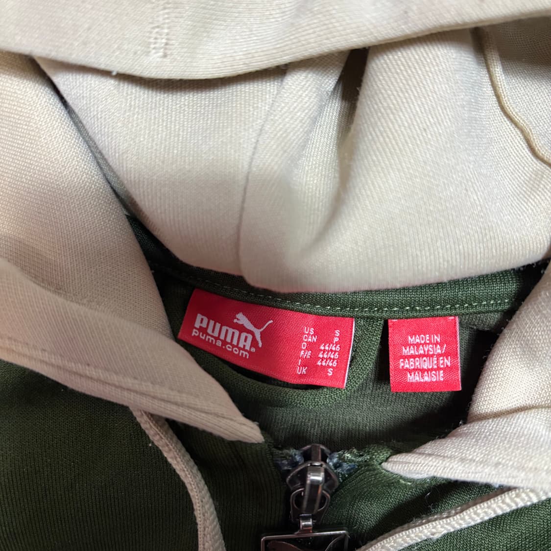 퓨마 대대장 말차 카키 딱붙 후드집업 져지  상품이미지3