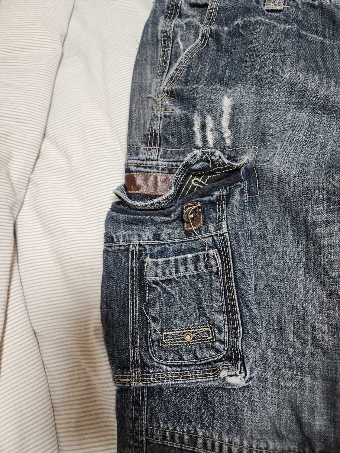 hangten jeans denim cargo pants 상품이미지3