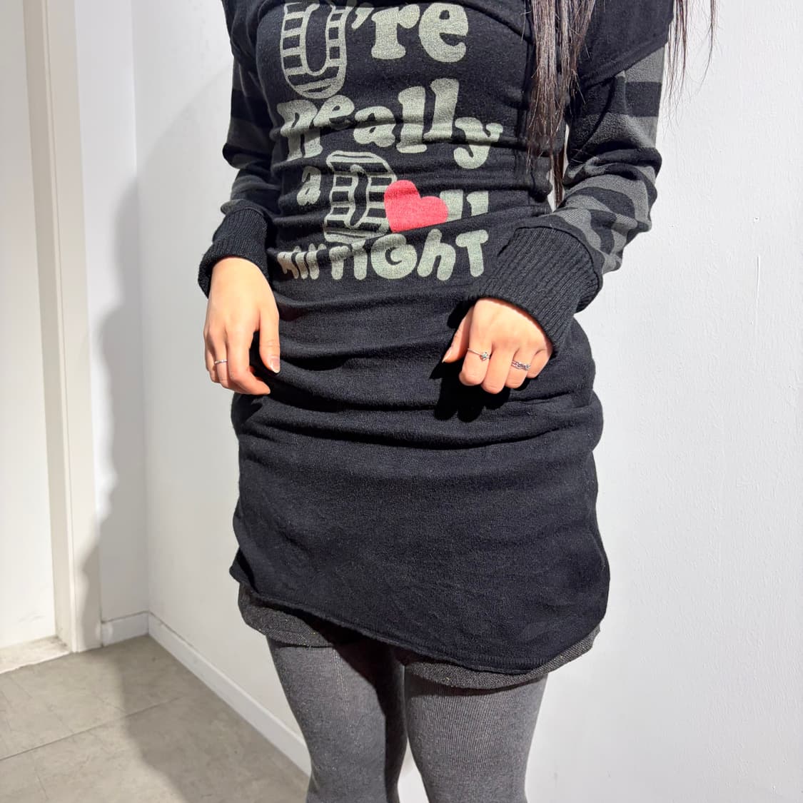 Pinky Girls y2k 니트 원피스 상품이미지3