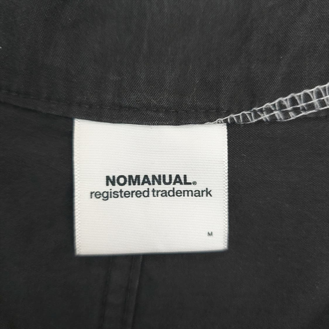 노매뉴얼 S.L PANTS 절개 배색 디테일 블랙 팬츠 M 상품이미지7