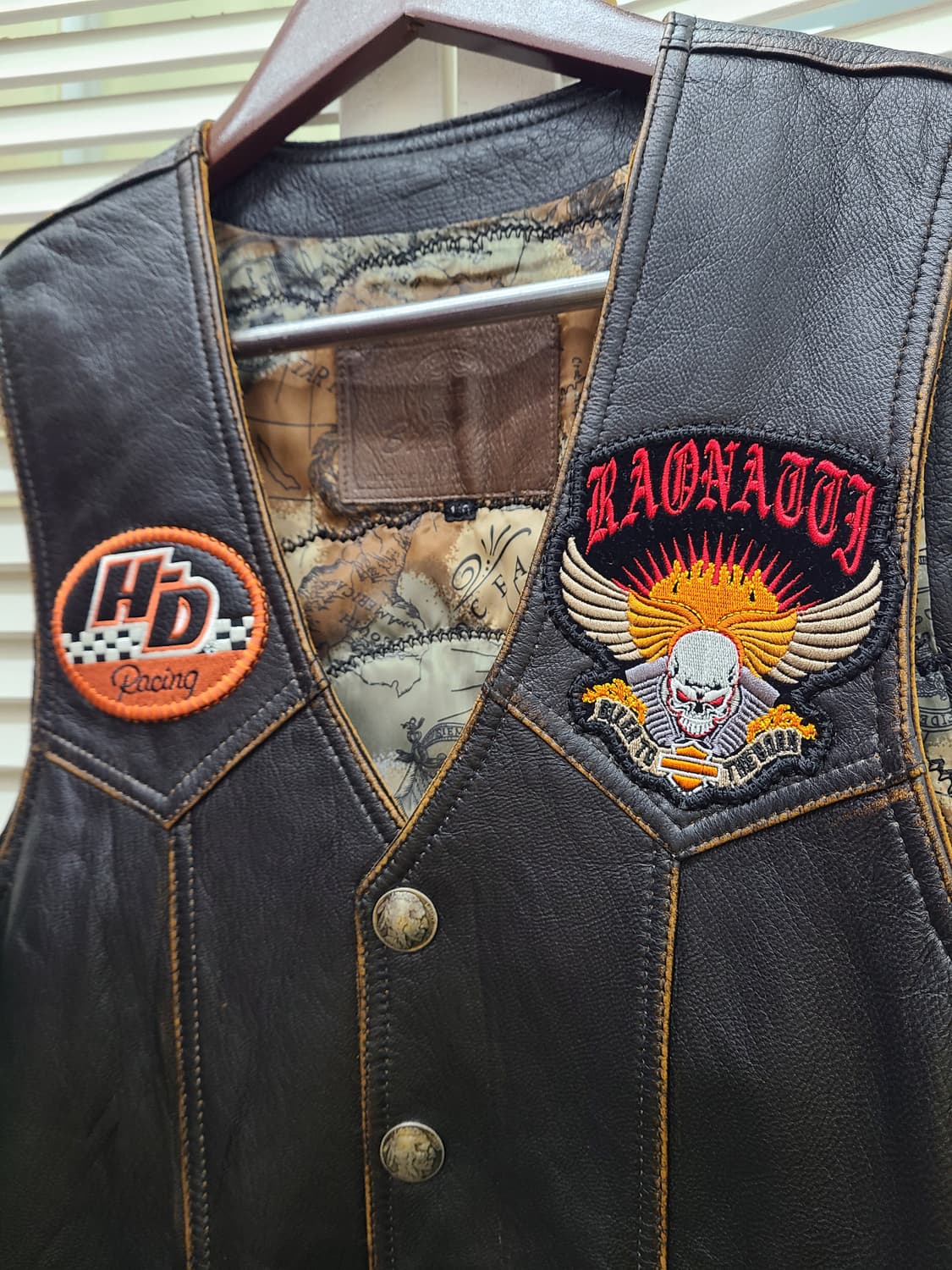 할리데이비슨 양가죽 라이더 베스트 상품이미지2