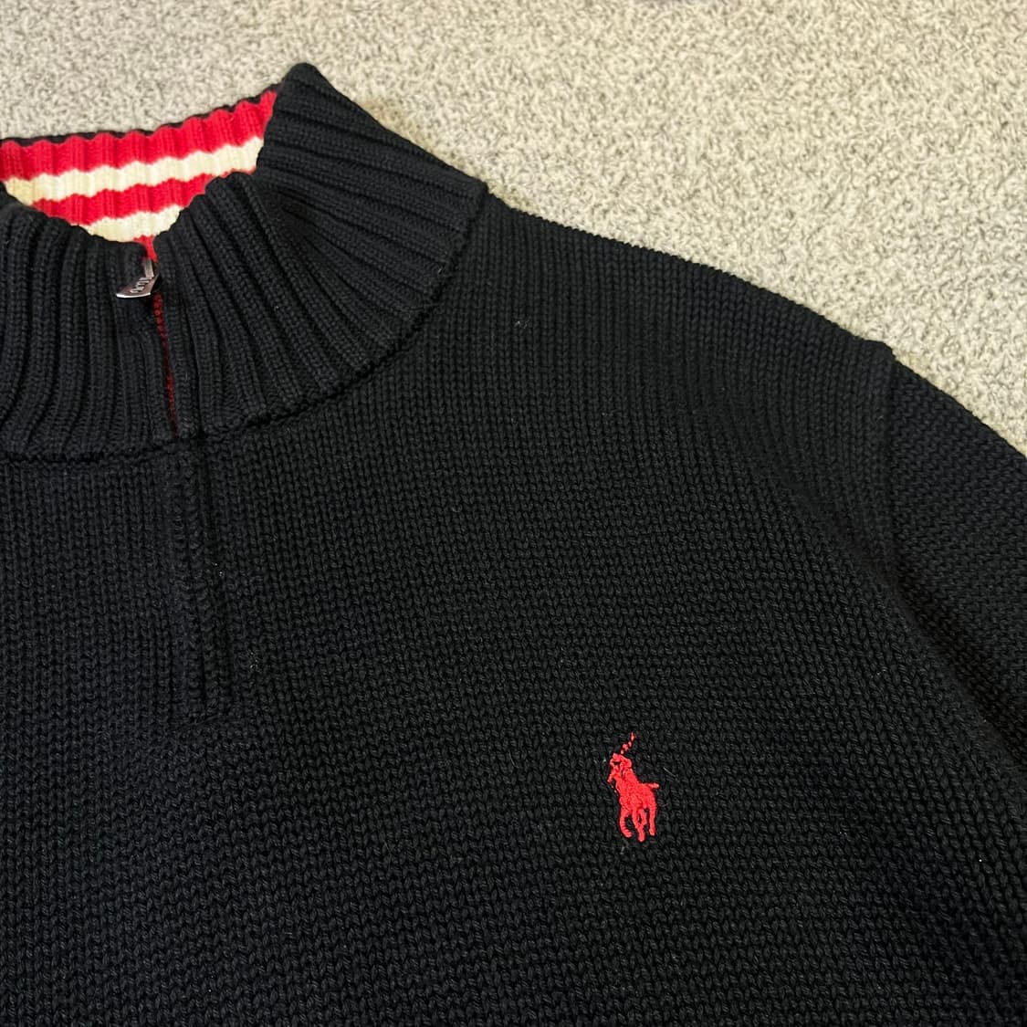 폴로 랄프로렌 포니 반집업 니트  상품이미지2