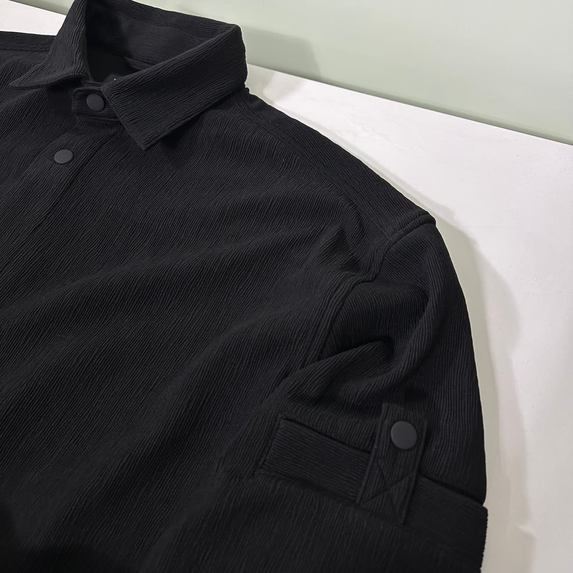 M-L 자라 맨 루즈오버핏 암포켓 폴리 플리츠넘버 상품이미지4