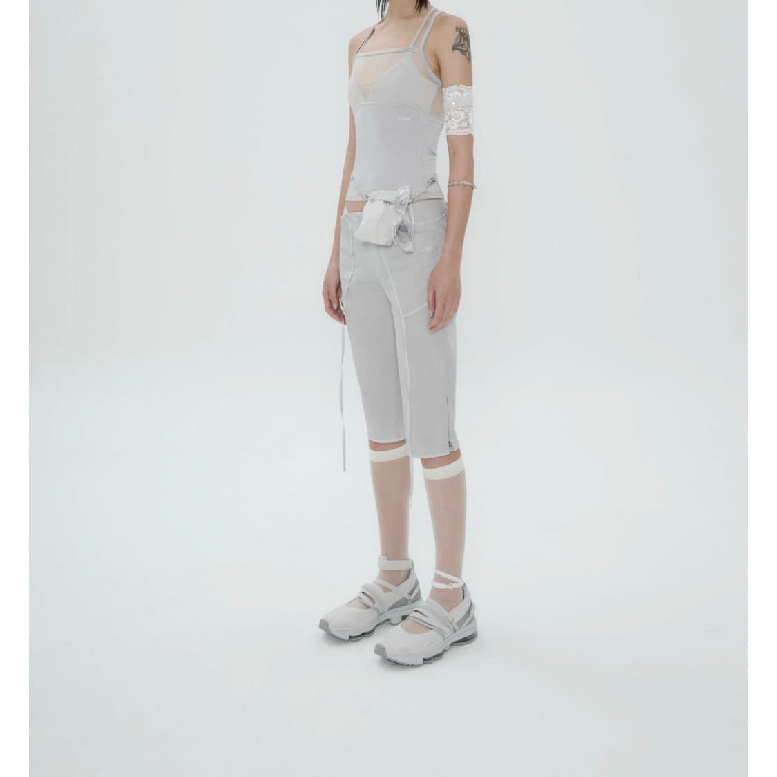 오호스 카프리 팬츠 Strap Trimming capri Pants 상품이미지3