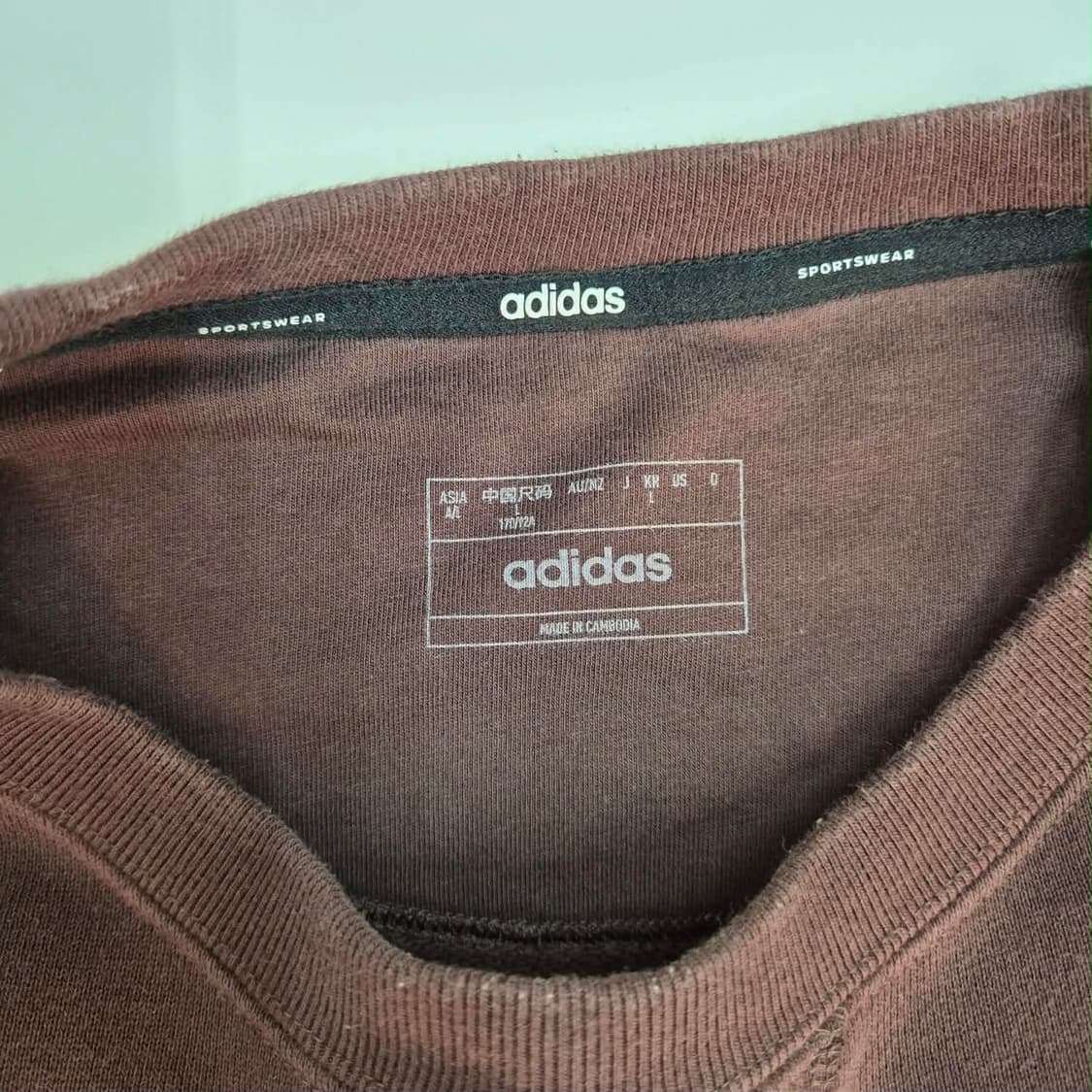 아디다스 초코브라운 3tripes 대장급 스웻셔츠 맨투맨(L) 상품이미지4