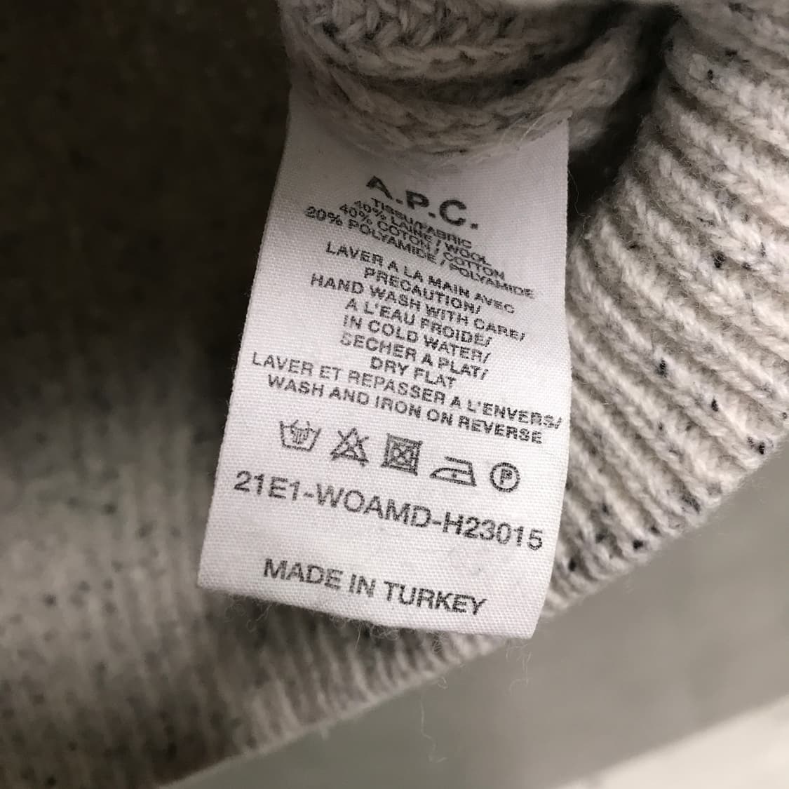 APC 아페쎄 멜란지 니트 L 상품이미지5