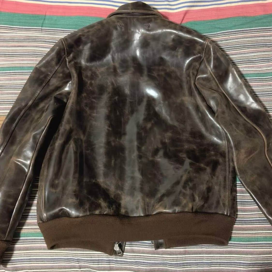 빈티지 A-2 헤비 카우하이드 레더 자켓 상품이미지3