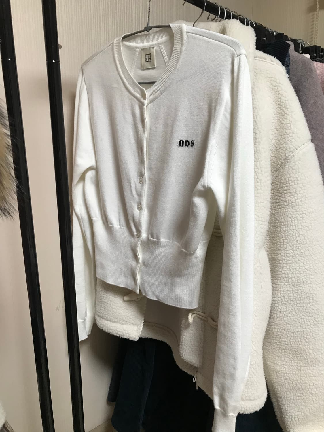 오디에스 베이직 코튼 가디건 아이보리 상품이미지3