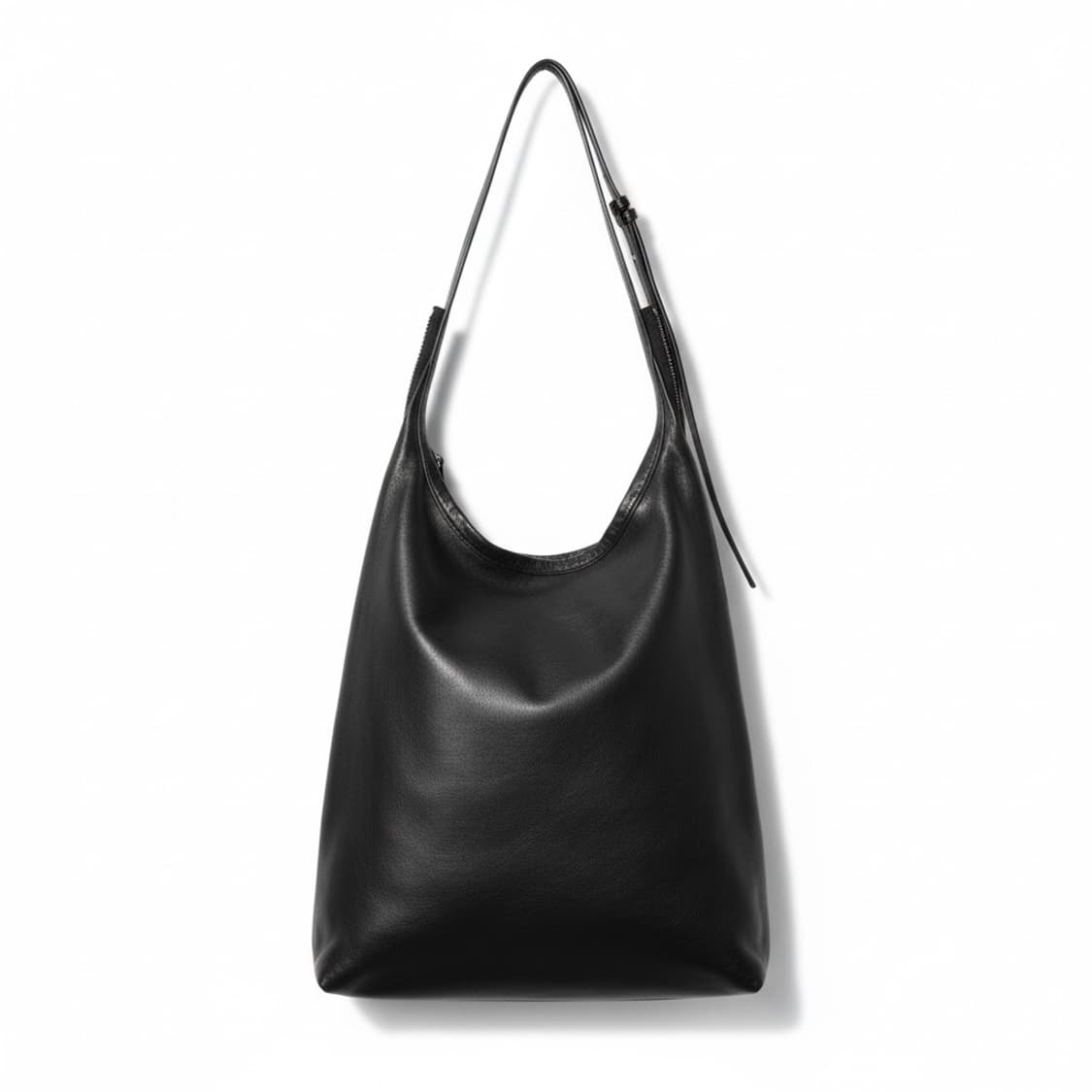 COS 코스 레더 숄더백 블랙 상품이미지1