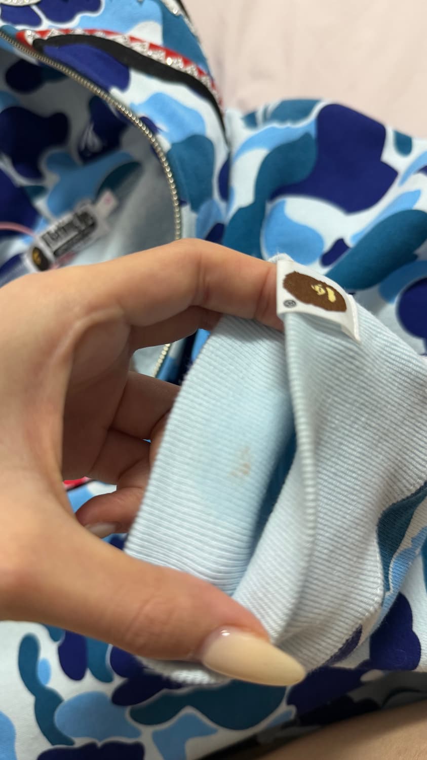 Bape ABC camo crystal shark crop zipup 상품이미지4