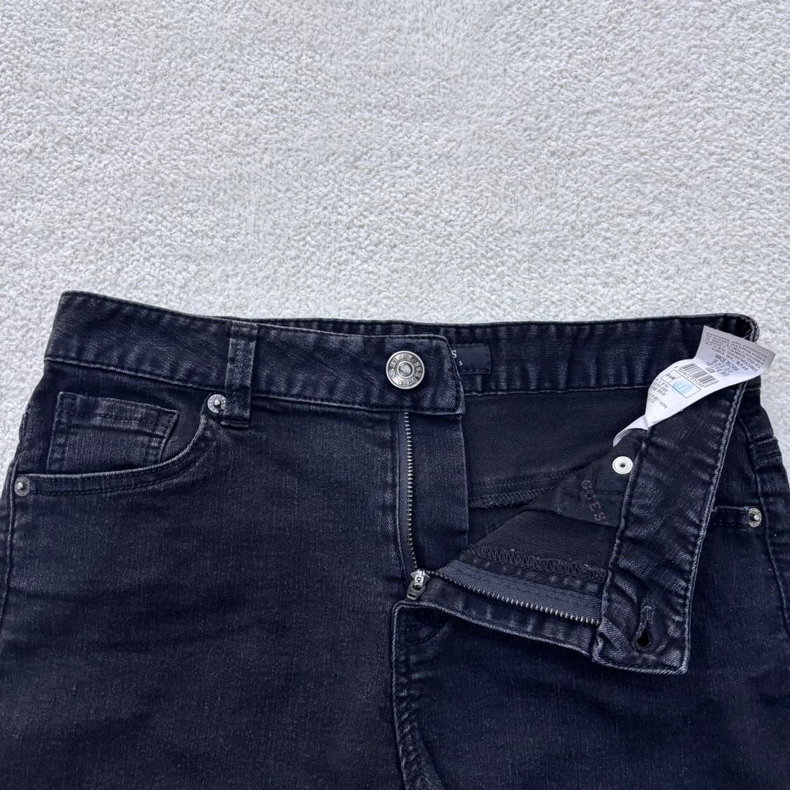 27 게스 여성 흑청 데님 반바지 0313E 상품이미지6