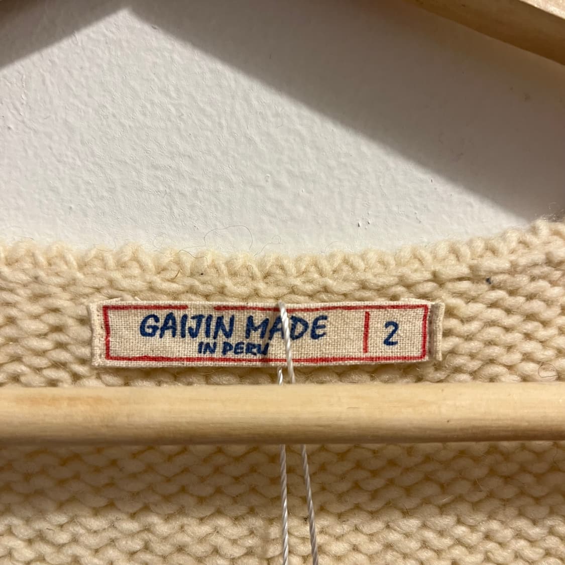 가이진 메이드 나바호 패턴 울 베스트 상품이미지5