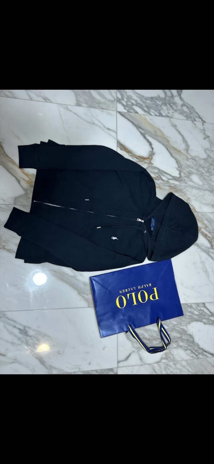 폴로 랄프로렌 블랙 후드집업 s 사이즈 상품이미지1