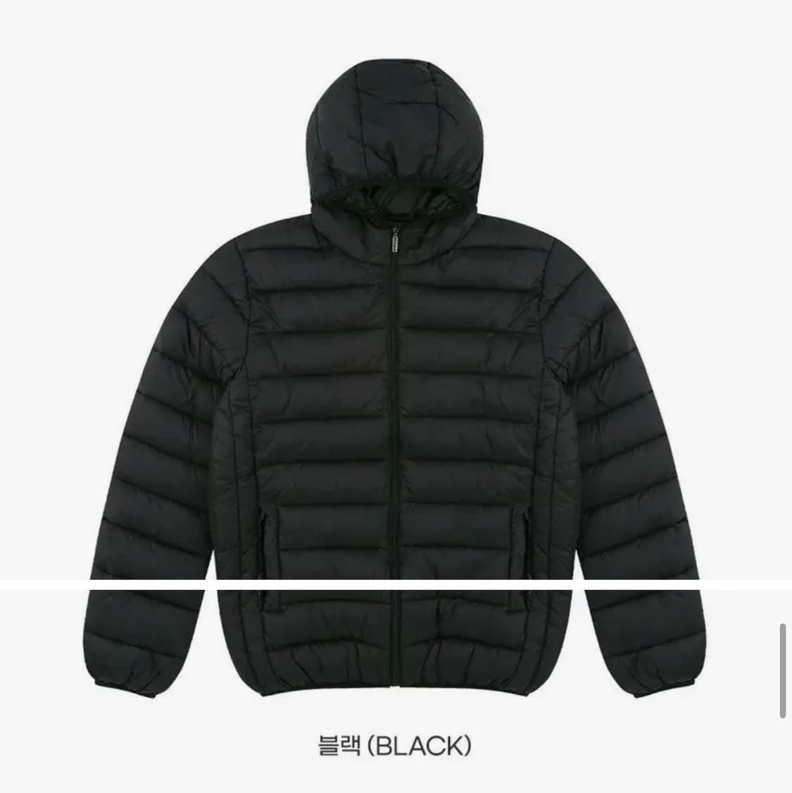 새상품) 라이트 후디 패딩 XXL 블랙, 네이비 상품이미지4