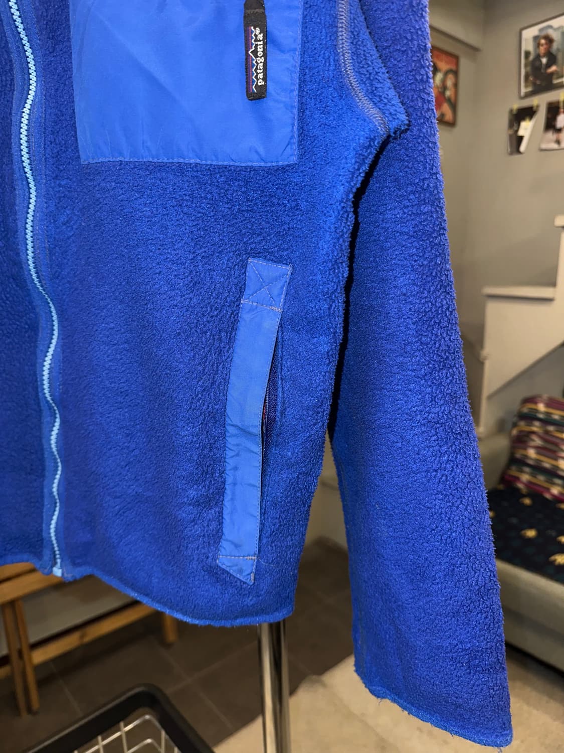 90‘s Patagonia blue pullover fleece wear 상품이미지7