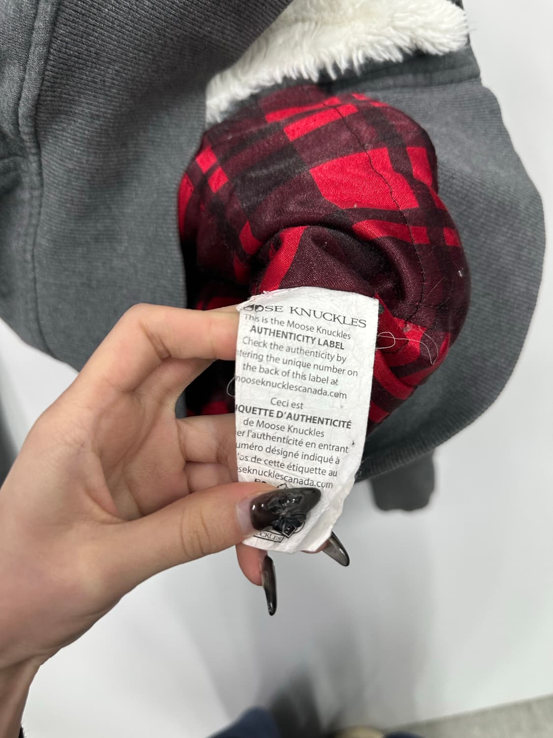 무스너클 차콜 버니 후드집업 상품이미지4