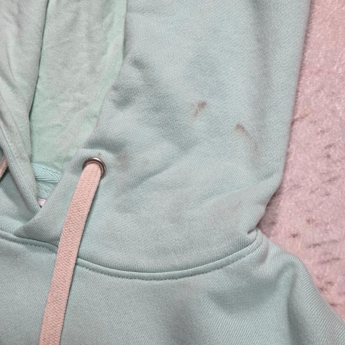 키르시 오리지날 크롭 민트 후드티 상품이미지3