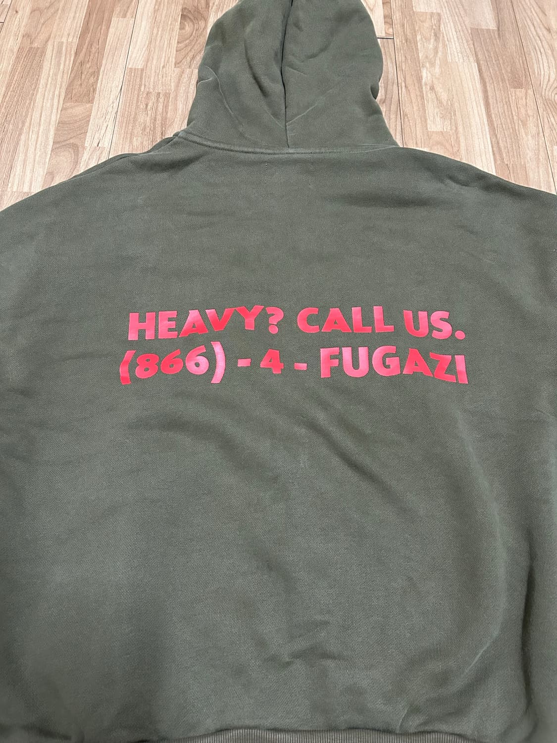 FUGAZI 푸가지 후드집업 BEAM ZIP HOODIE BROWN 상품이미지7