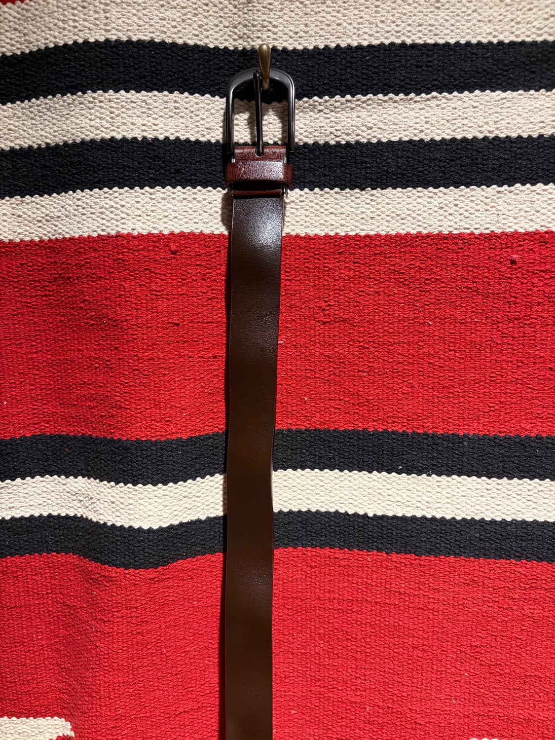 초코 브라운 싱글핀 레더 벨트 /classic singlepin belt 상품이미지2